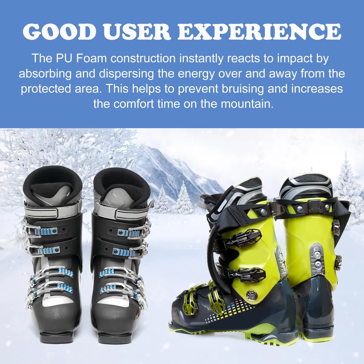 2 espinilleras Protectoras de Snowboard para esquí