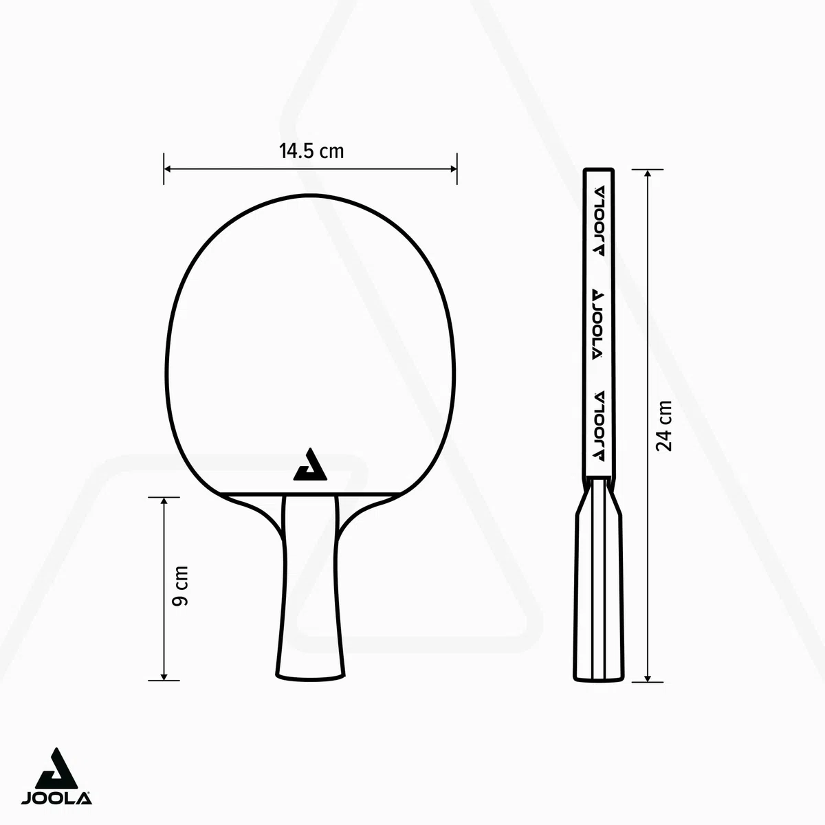 Joola Team Junior Pala de Tenis de Mesa, Unisex adulto, Multicolor, Única