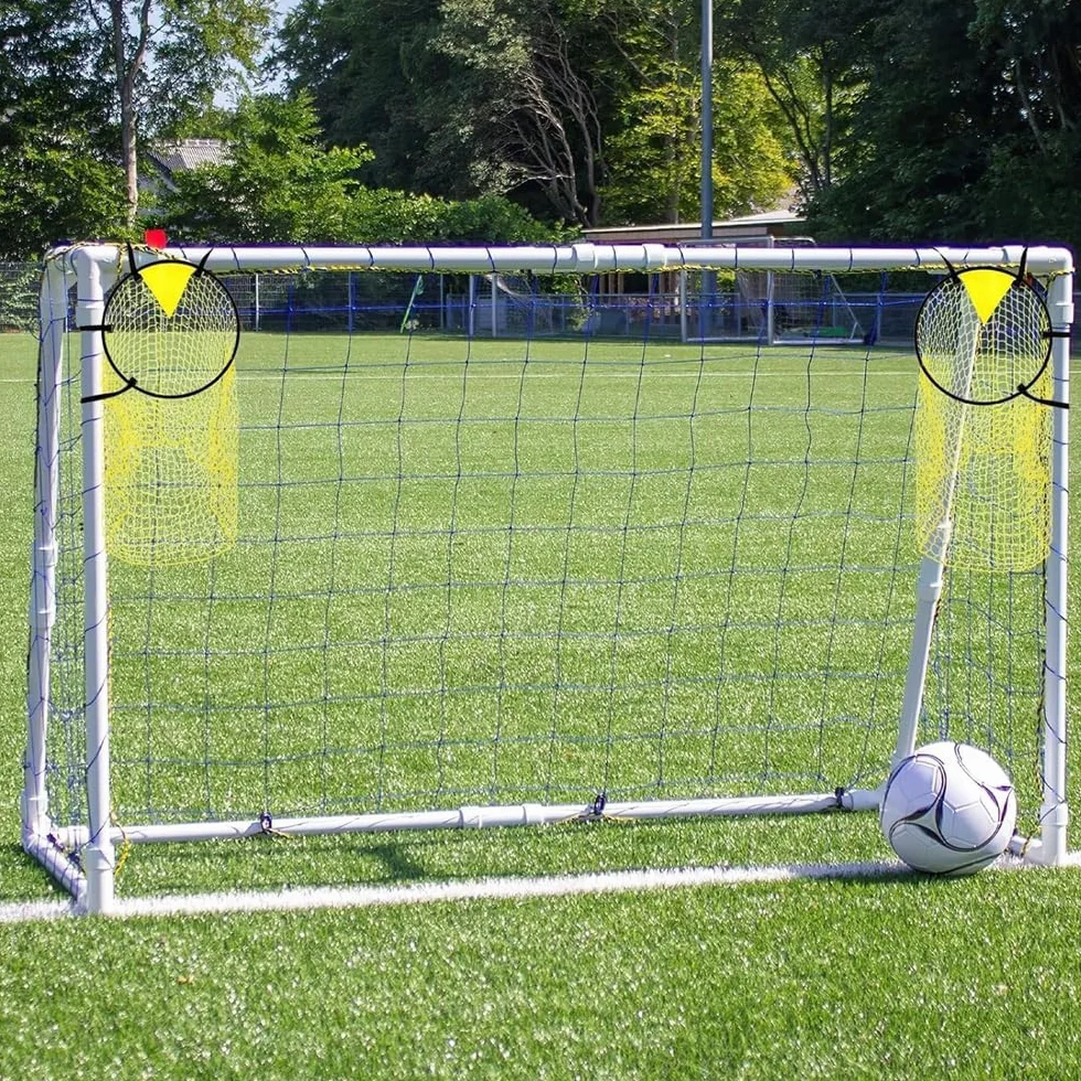 2 Piezas Amarillo Red de Objetivo de Fútbol para Entrenamiento - 45 x 60 cm - Práctica de Tiro y Ejercicios