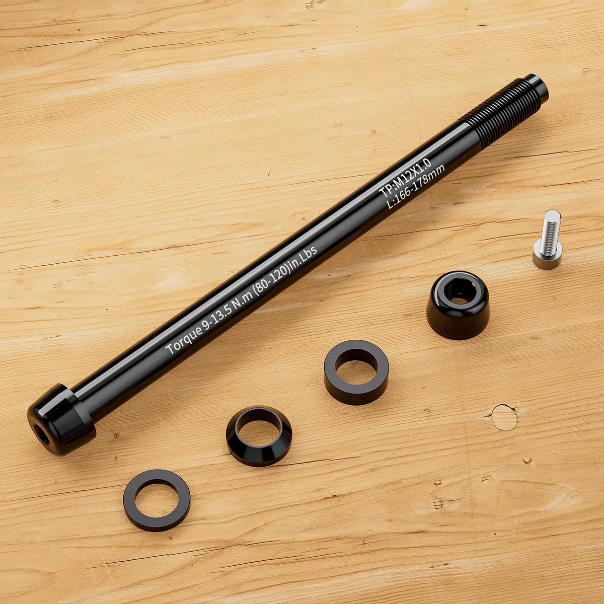 CXWXC Ejes pasantes de 12mm para Entrenadores de Bicicleta,Adaptador de Eje pasante M12x1/1.5/1.75 para Entrenador de fijación de Rueda Trasera,Adaptador de Ejes pasantes