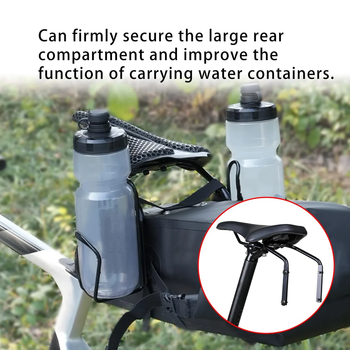 Bikepacking - Juego de soportes estabilizadores de bolsas de aleación de aluminio, soporte para bolsas, equipo de ciclismo al aire libre