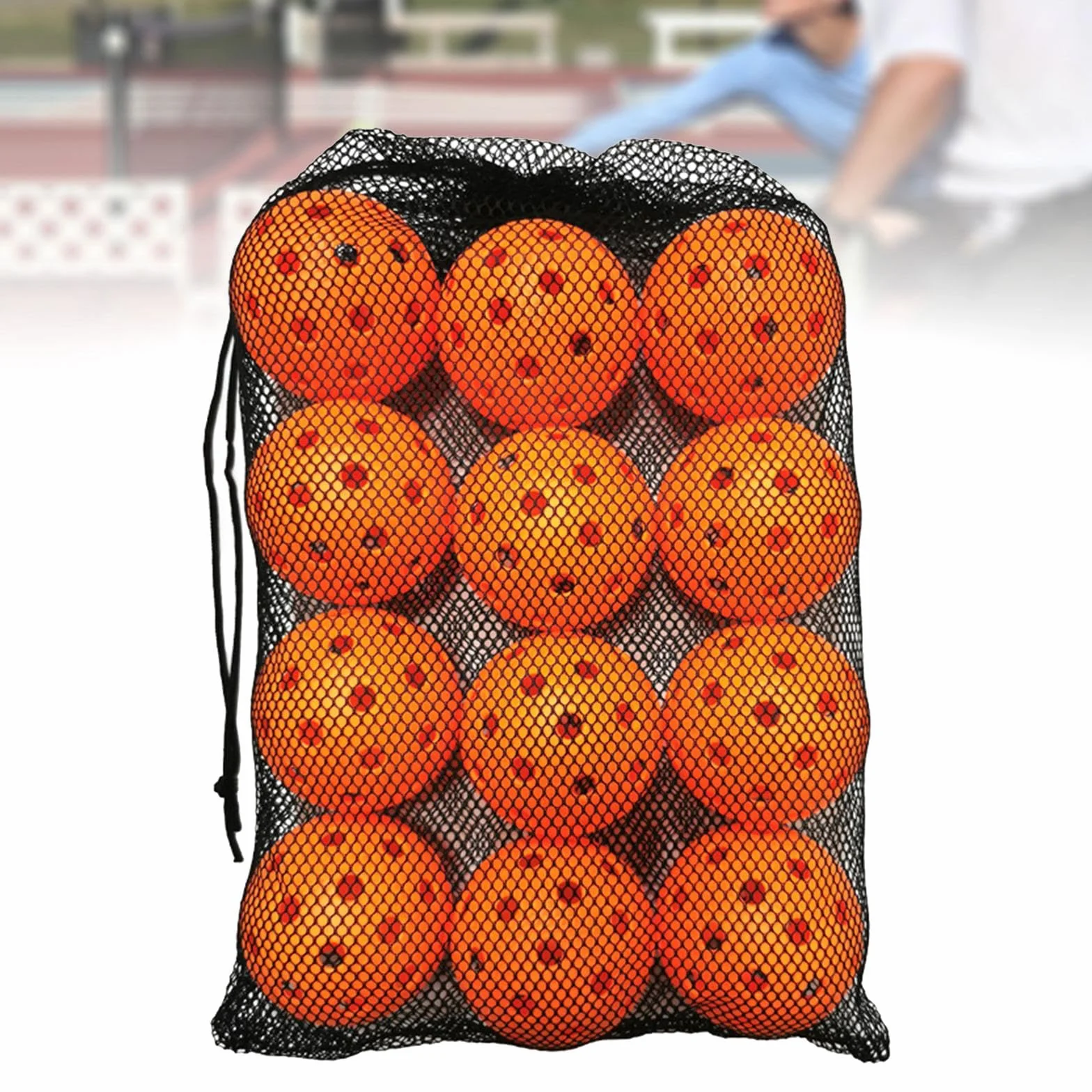 Perfeclan 12 pelotas de pickleball de entrenamiento de pickleball de 74 mm, bola de pepinillo profesional, 40 agujeros, accesorios de bola de competición para interiores y exteriores