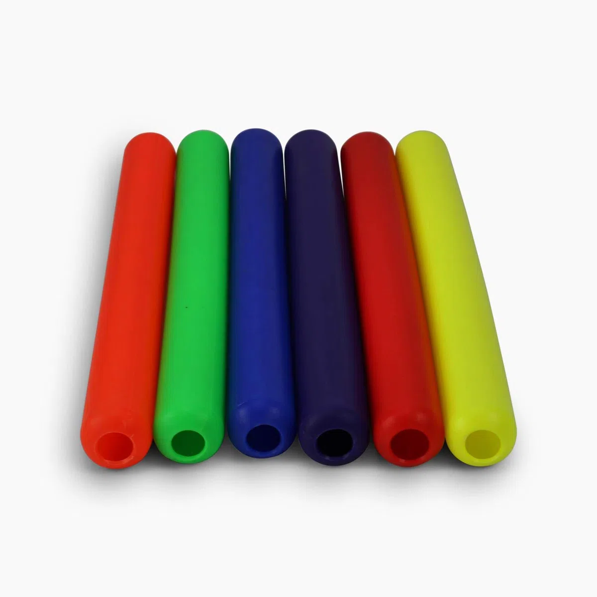 Splay Juego de 6 Bastones de relevo de plástico, para Atletismo Juvenil, Carreras atléticas, Bastones de relevo de Pascua, Bastones de plástico, Juego de 6, fácil Agarre.