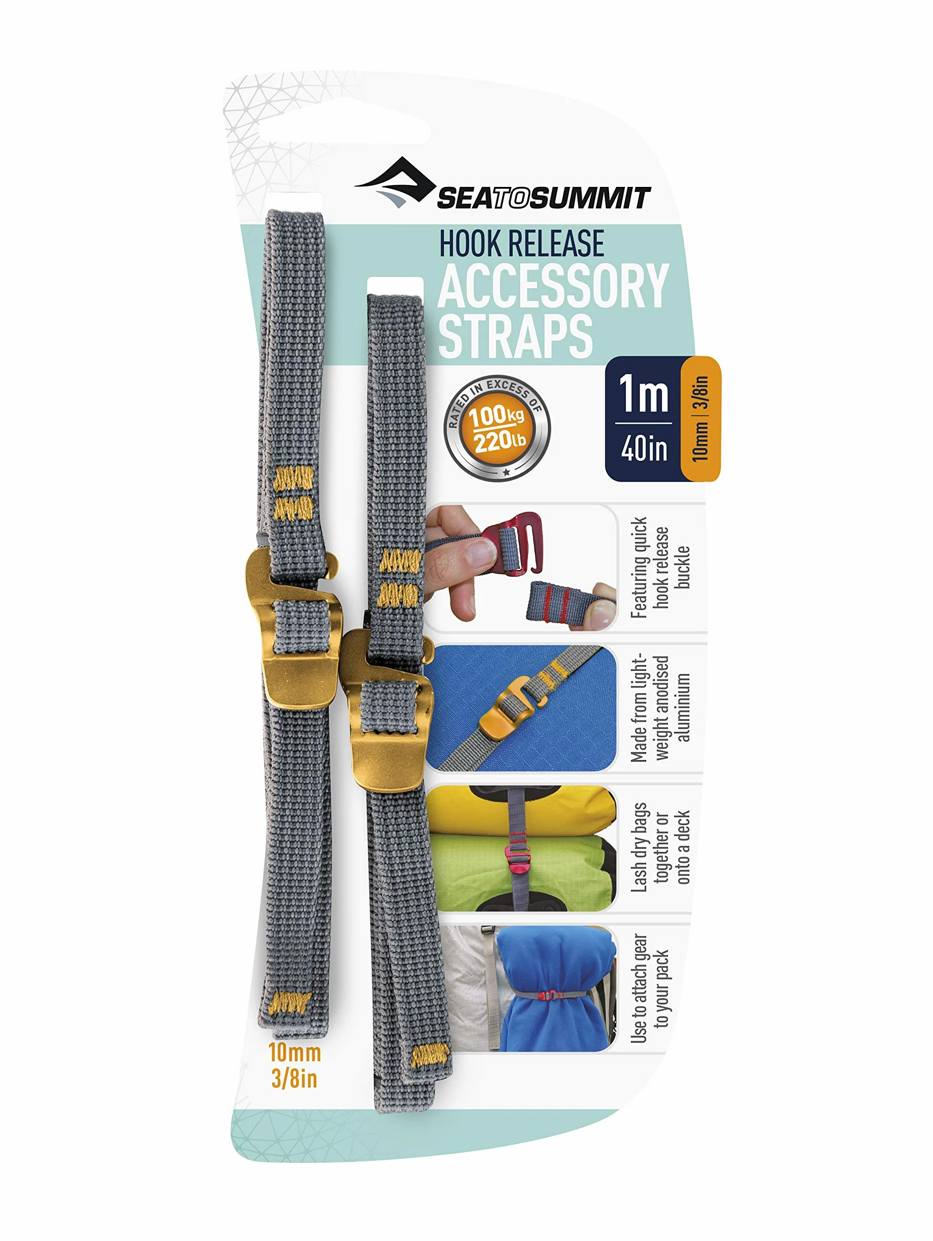 Sea To Summit Correas tensoras con cierre rápido