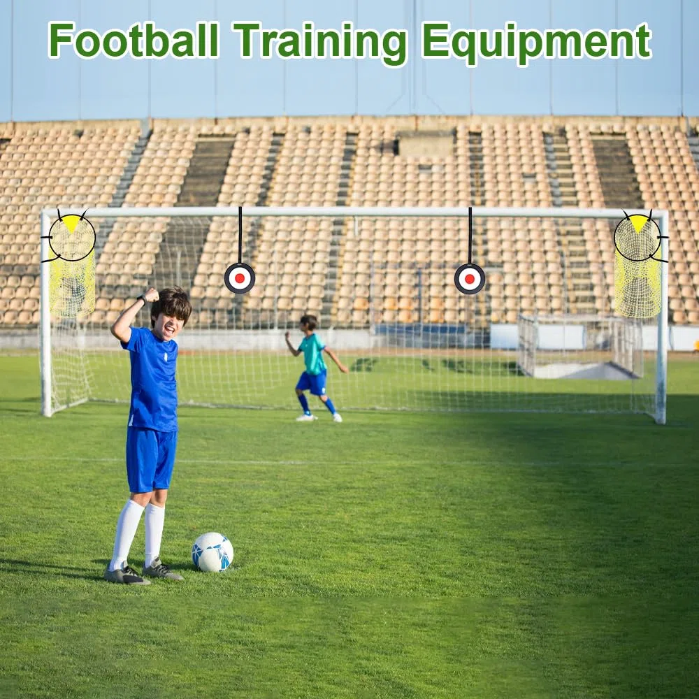 Jounin Red de Objetivo de Fútbol, 2 Redes de Porteria de Futbol con 2 Objetivo Colgante, Objetivos de Entrenamiento de Portería de Fútbol para Práctica Entrenamiento