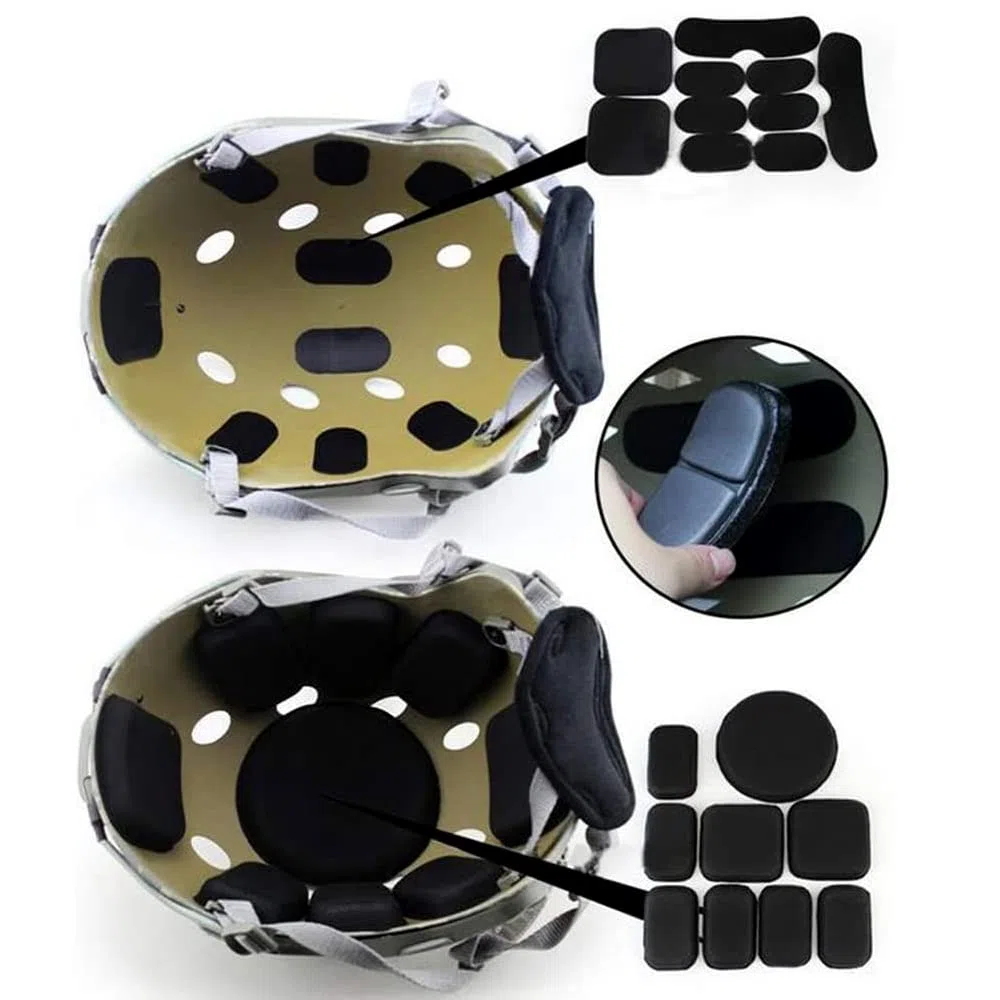 19pcs / Set Almohadilla para Casco, Almohadillas de Espuma Casco, Almohadillas de Casco para Exteriores, Reduce el Movimiento del Casco y Proporciona una Protección Indolora