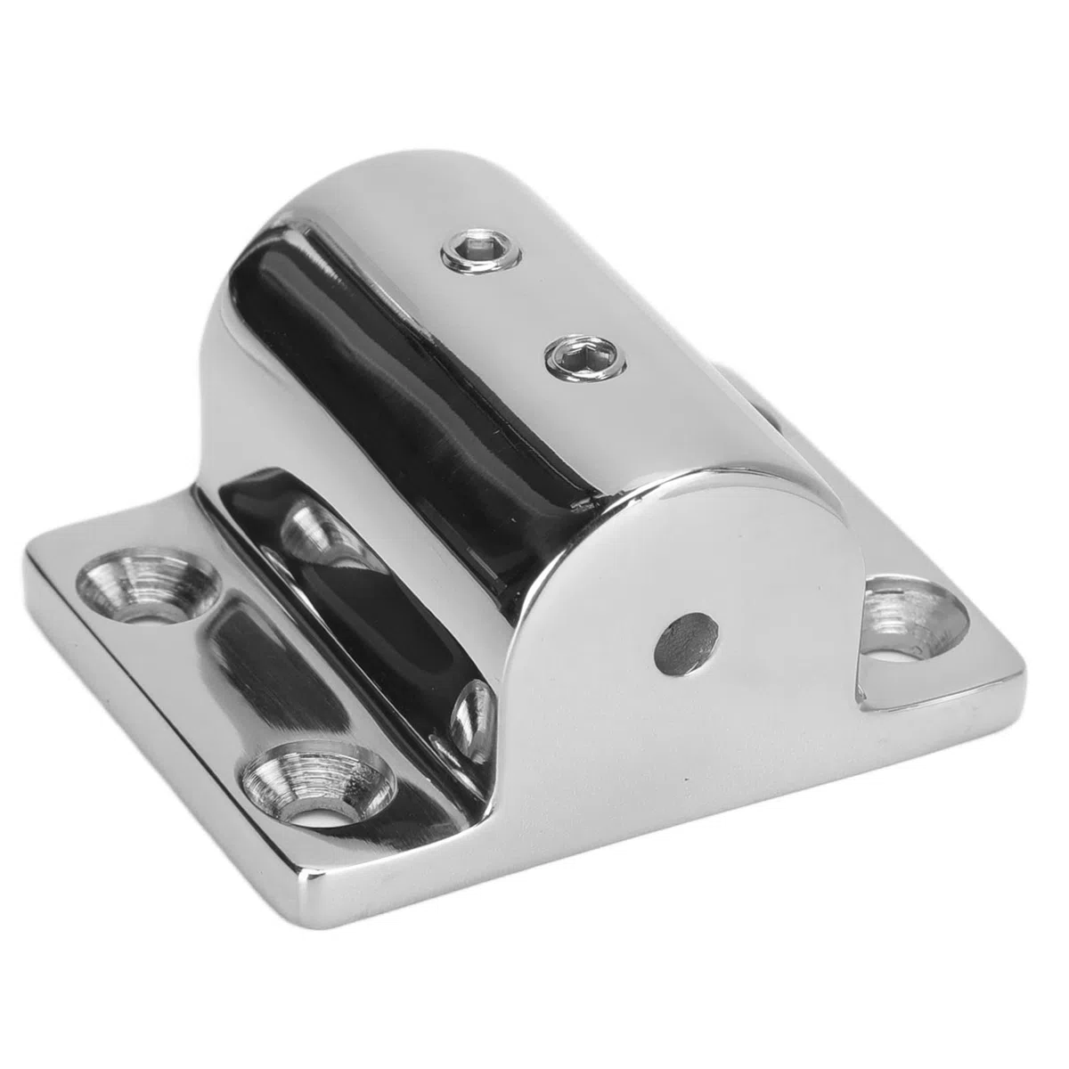 Barandilla de Yate Marino de Acero Inoxidable, Base Pulida Duradera para Barco, Orificio de 7/8 Pulgadas