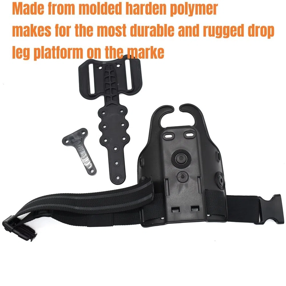 ACEXIER Táctica Caída Adaptador de Plataforma para Funda de Pistola de Muslo Universal Paddle Hunting Gear