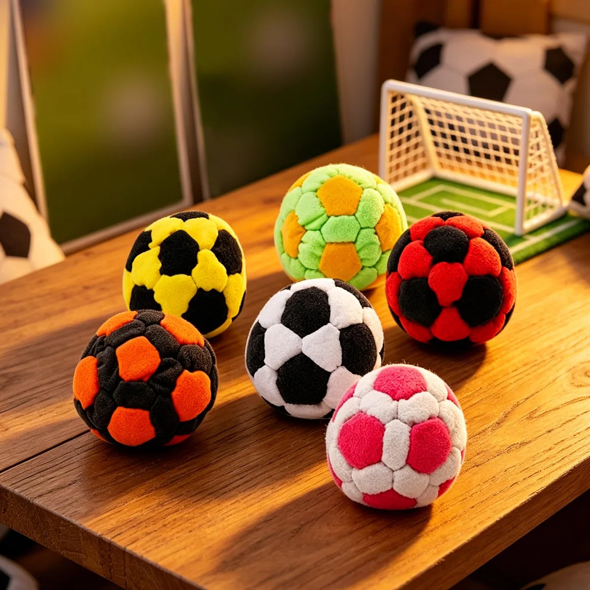 Pack de 6 Balones de Fútbol Hacky Sack, Balones de Arena Portátiles para Competencias, Balones de Tela Reutilizables y Creativos para Entrenamiento de Coordinación Ojo-Mano en Estudiantes