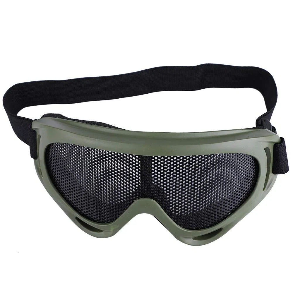 Gafas Malla Airsoft,Gafas Protección Ocular Táctico Disparo a Prueba de Viento Gafas de Paintball Resistencia a los Golpes reemplazo para Ciclismo Senderismo Moto Bicicleta(Color de Ejército)