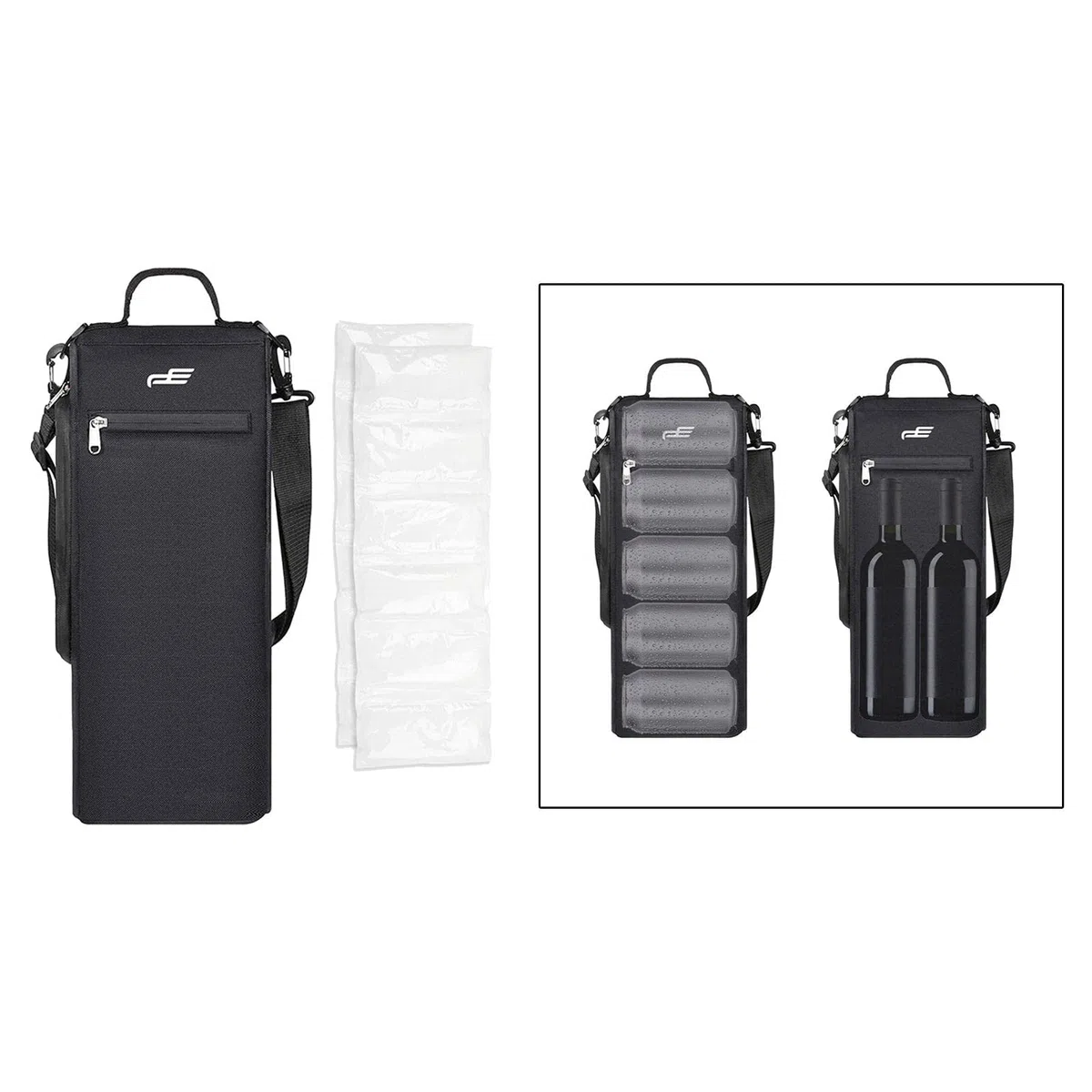 Bolsa térmica de Golf Bolsa térmica aislada Correa Ajustable para el Hombro Capacidad para 6 2 Botellas Bolsa de Almacenamiento para Bebidas