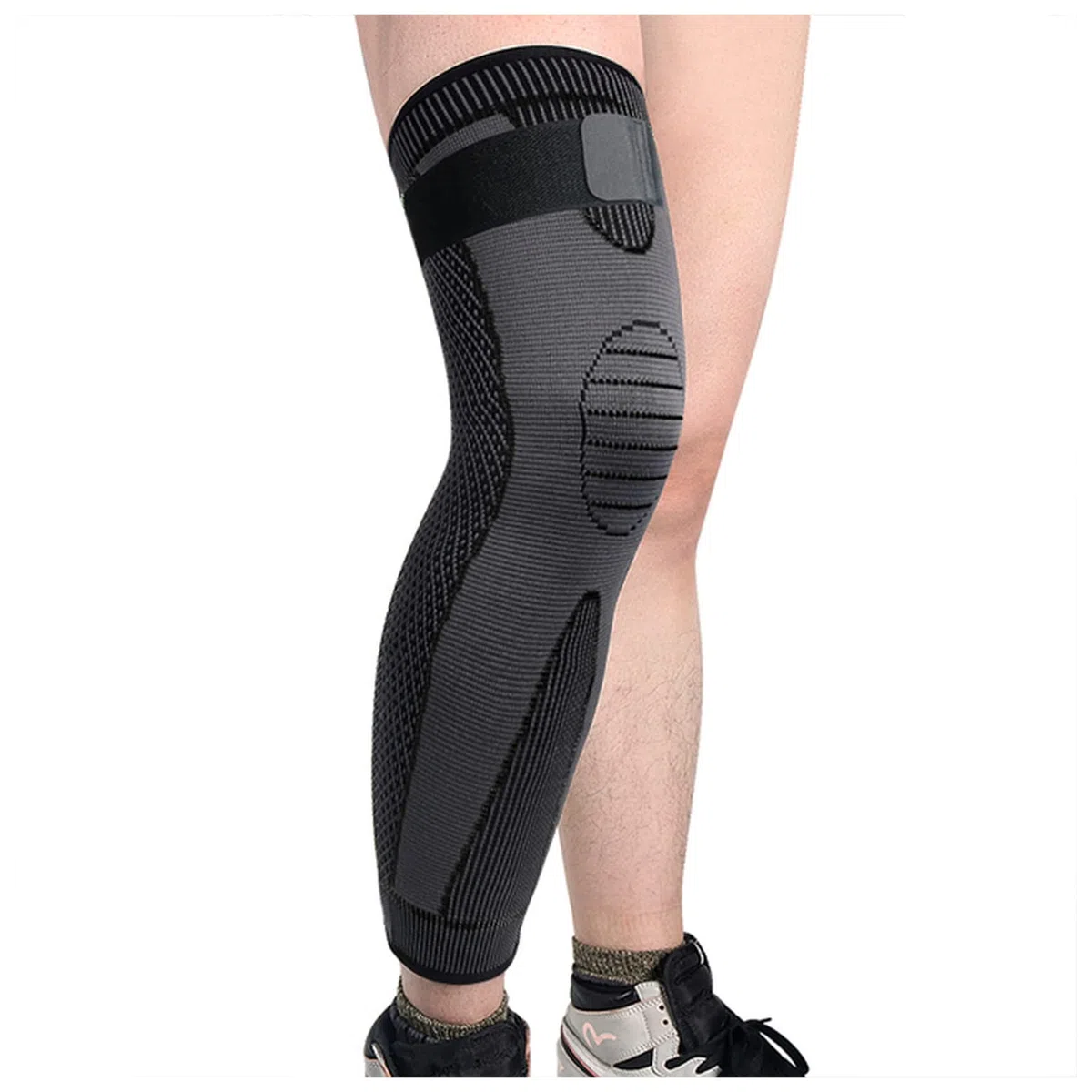 Rodilleras menisco y ligamento Antideslizante alarde de la rodilla Manga larga de la pata de la pierna de la pata de la pata de la rodilla de la rodilla de la rodilla del deporte del soporte del calor