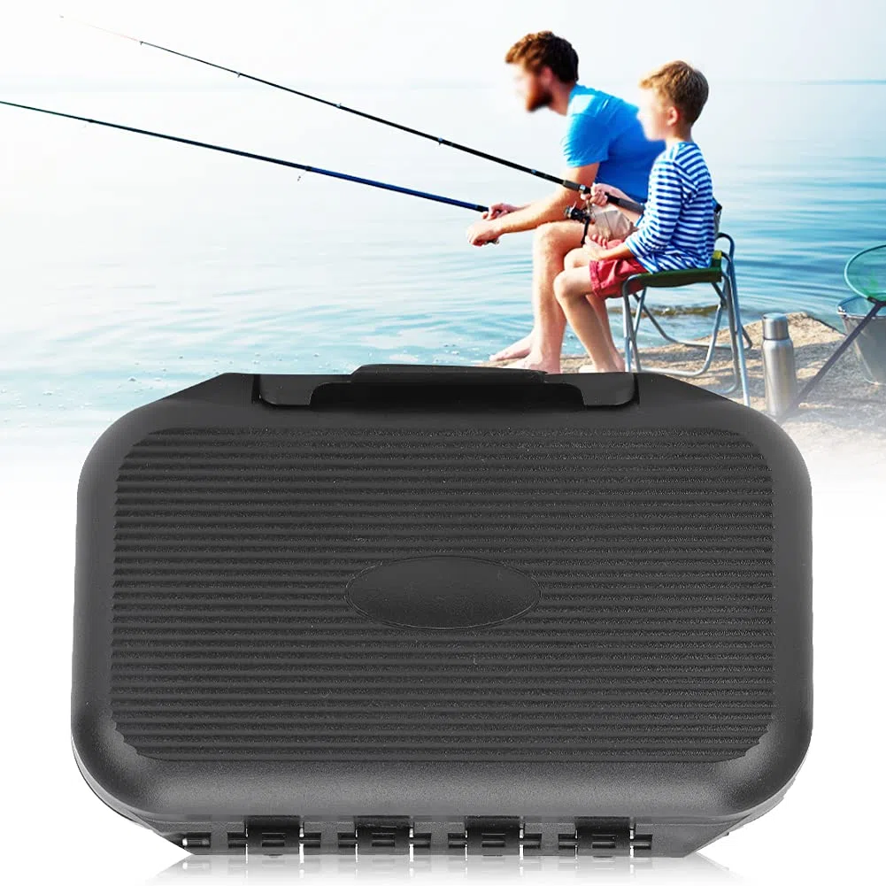 Caja De Aparejos De Pesca, Caja De Señuelos De Pesca Con Mosca Organizador De Caja De Aparejos Impermeable De Doble Capa Para Pesca Con Mosca