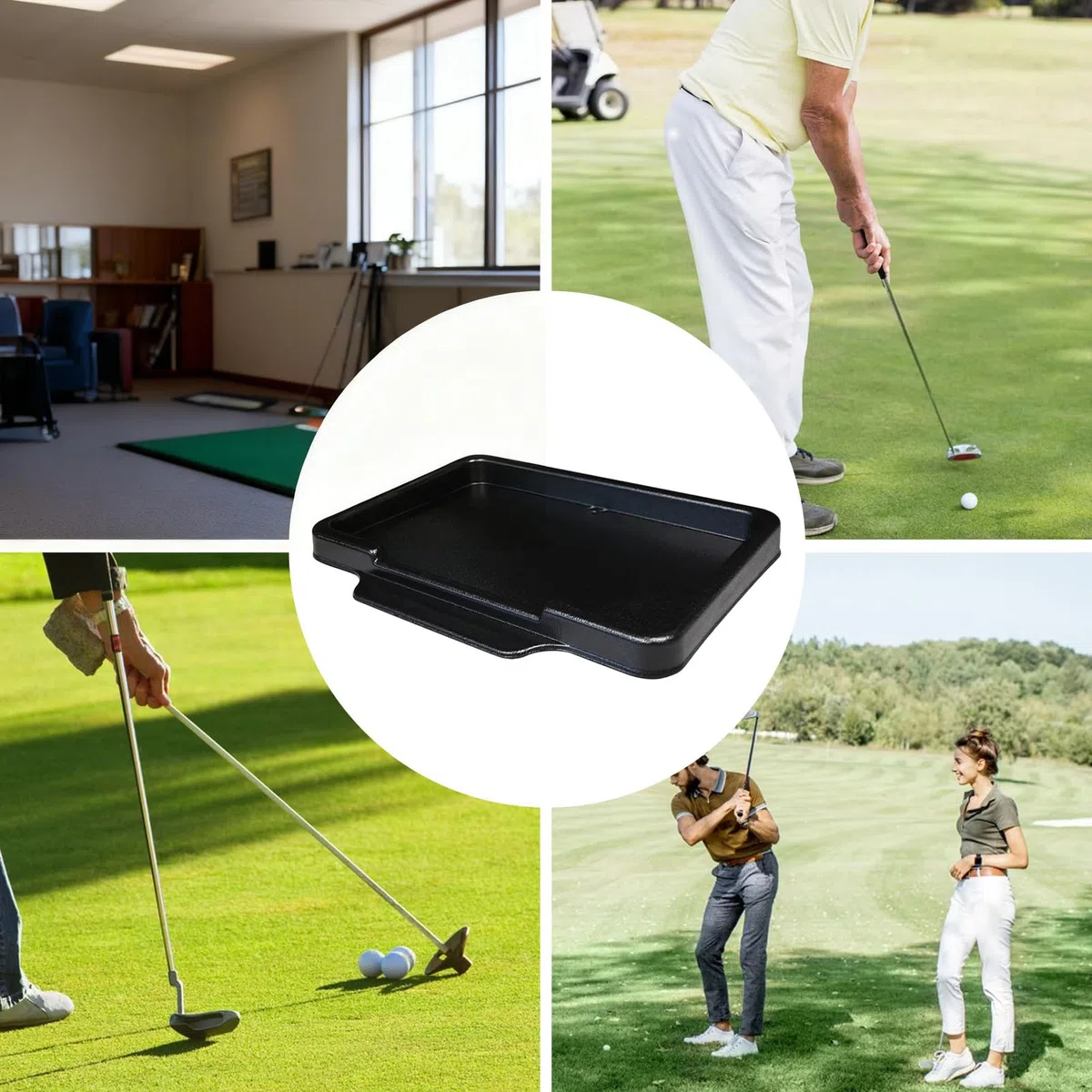 Contenedor de Golf – Contenedor de Gran Capacidad para prácticas de Almacenamiento, organizadora Duradera, fácil Acceso a los Deportes | Práctico Accesorio de Entrenamiento de Golf para Interior