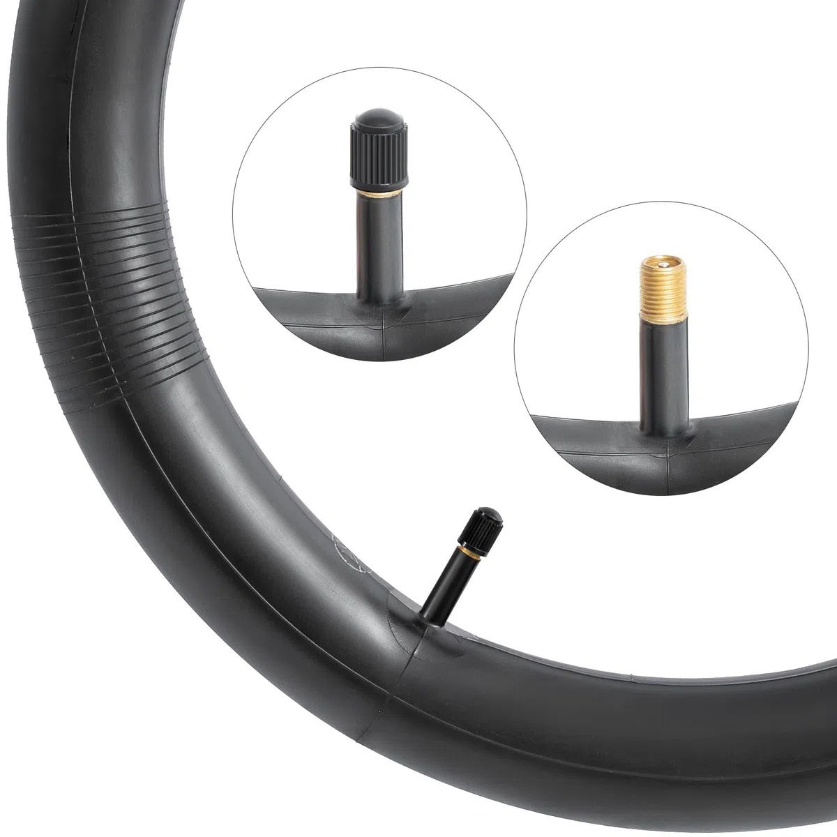 YunSCM Pack de 2 47/57-584 cámara 27.5 x1.75/1.95/2.125 AV32mm Valve 27.5 Pulgadas Compatible Bicicleta cámaras de Aire 27.5x1.75 27.5x1.95 27.5x2.0 27.5x2.10 27.5x2.125