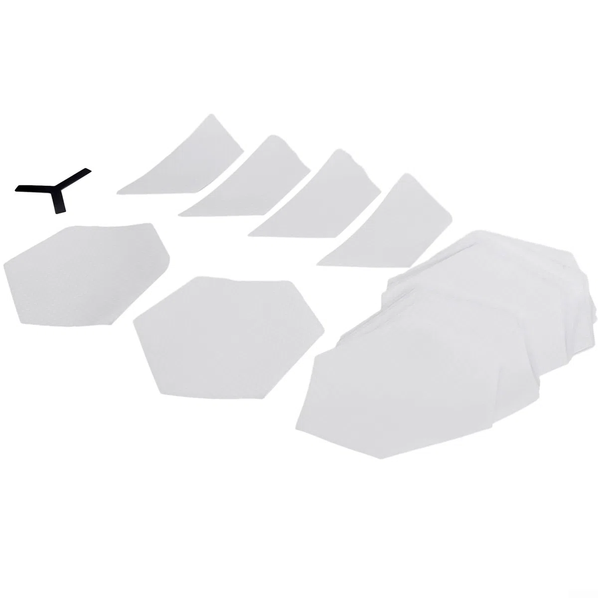 Honseadek Juego de 22 almohadillas de agarre transparentes para tabla de surf, accesorios de bricolaje, almohadillas transparentes para todos los adolescentes de tablas de surf