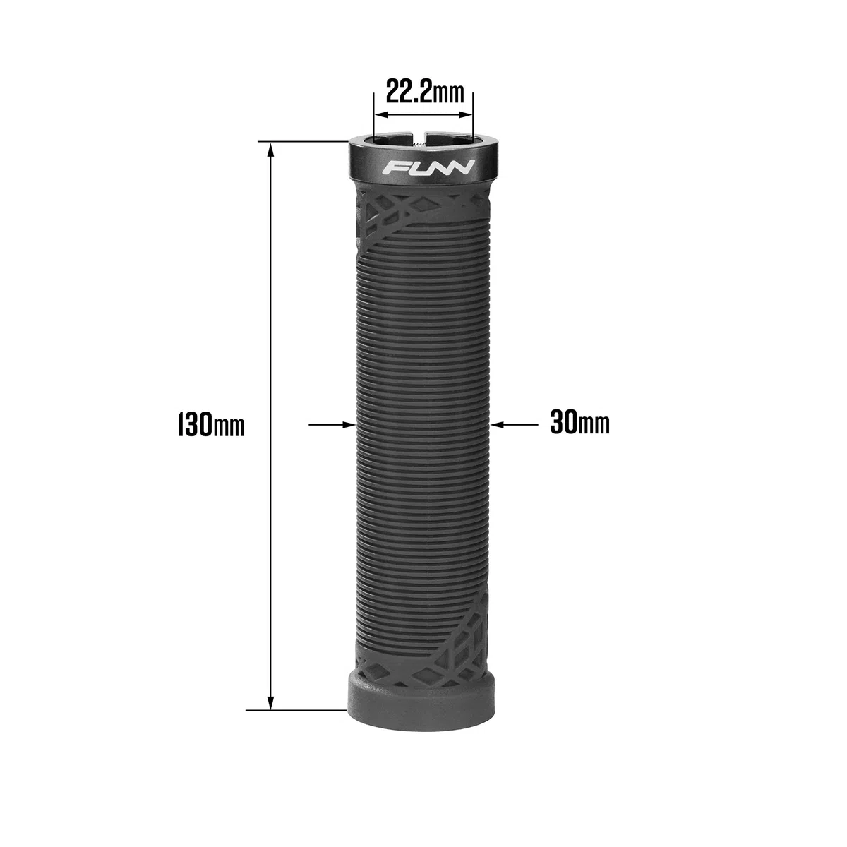 Funn Hilt Puños de Manillar para Bicicleta de Montaña con Abrazadera de Bloqueo Único, Puños de Manillar de Bicicleta Ligeros y Ergonómicos con Diámetro Interior de 22 mm