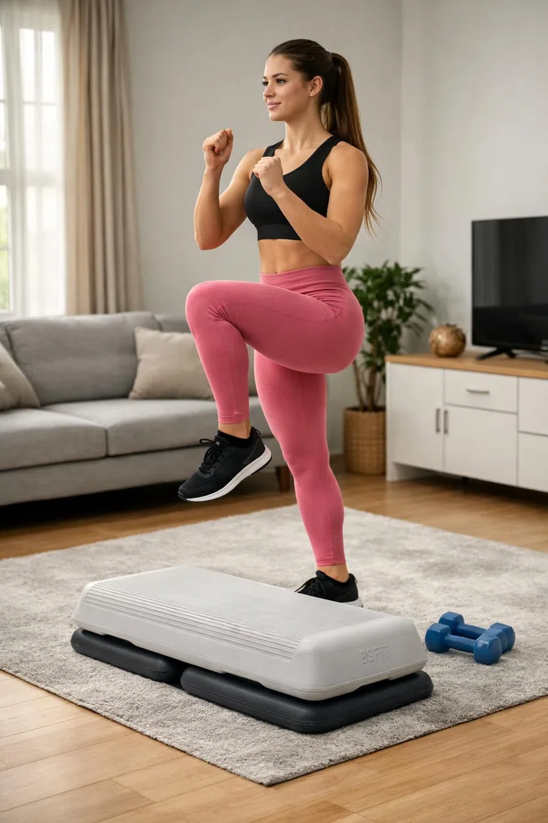 Pack 2 Módulos Elevadores para Step Profesional 110 cm - Patas de Repuesto Antideslizantes - Compatibles con Step de Aerobic Grande - Fabricado en España