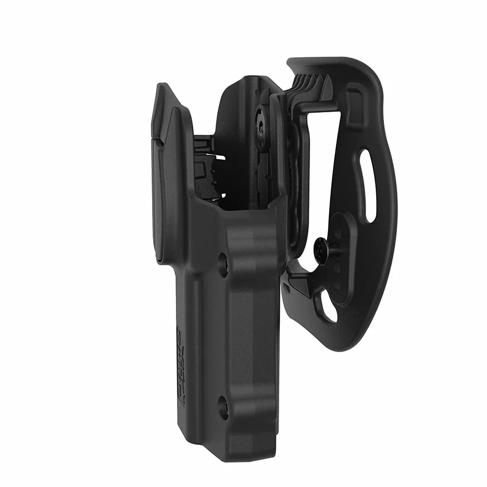 Beretta 92 - Funda táctica OWB para pistola Beretta 92, beretta 92fs, retención de polímero nivel 2, mano derecha, color negro
