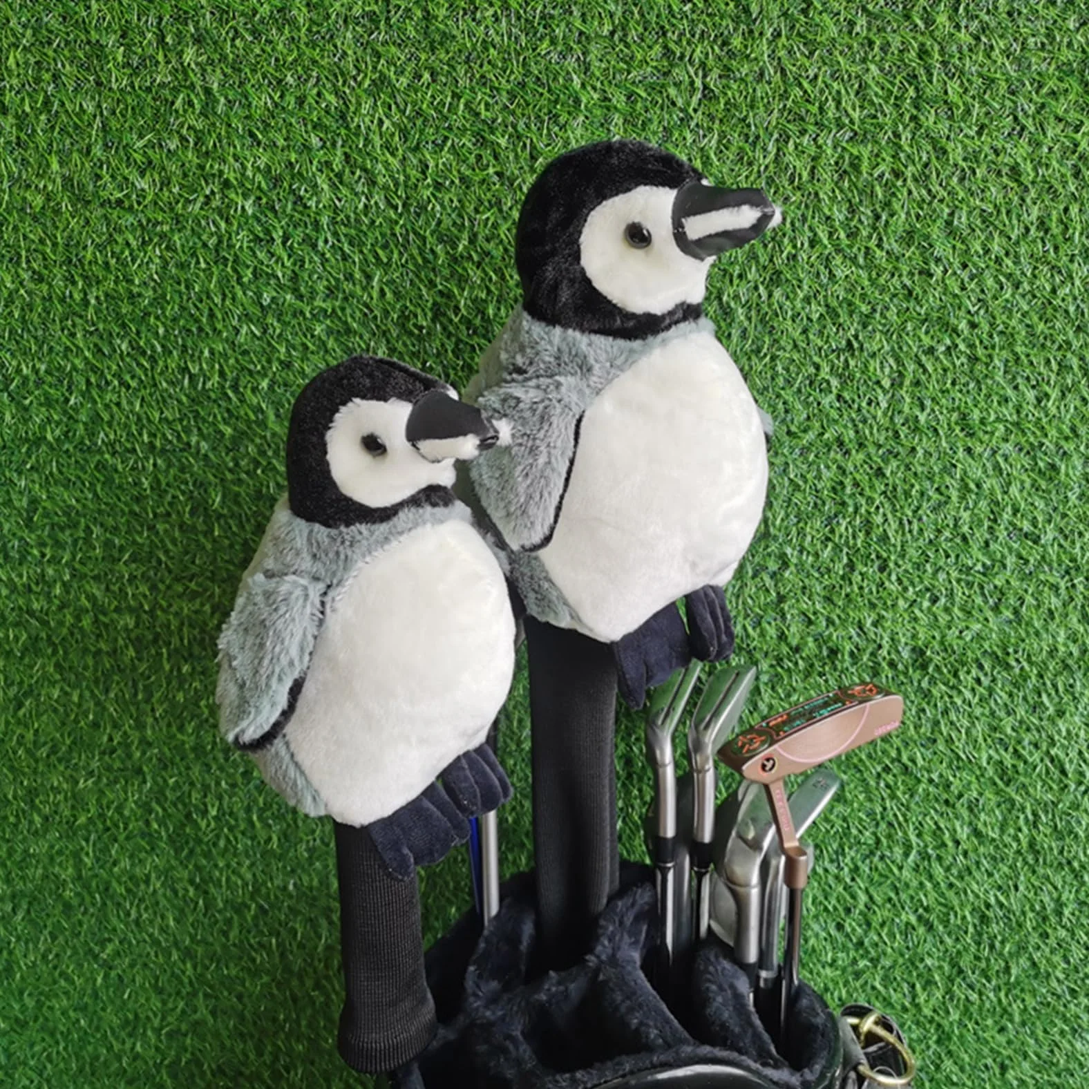 dPois Protector de Cabezal para Palo de Golf Estilo Pingüino Funda Suave para Madera Accesorio Deportivo