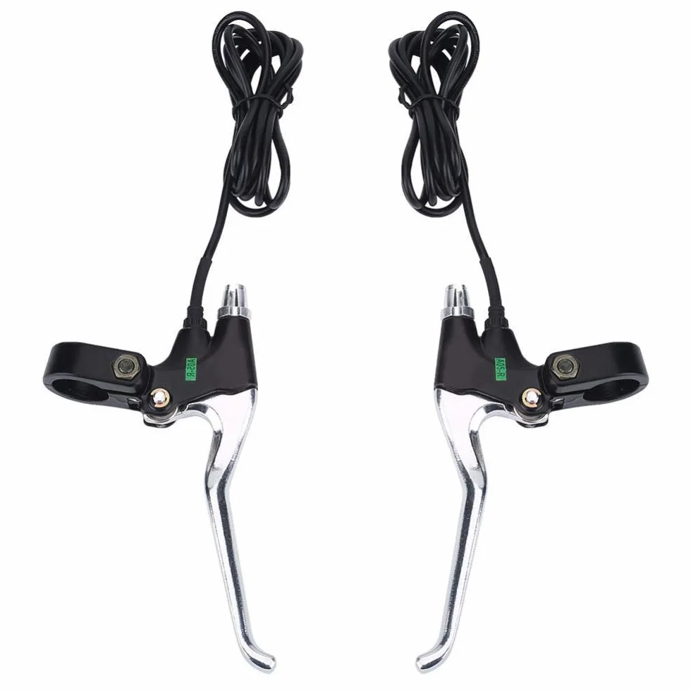 Nikou Palanca de freno de bicicleta - 1 par 2 cables izquierdo y derecho Piezas de repuesto de palanca de freno eléctrico para bicicleta eléctrica Rendimiento estable