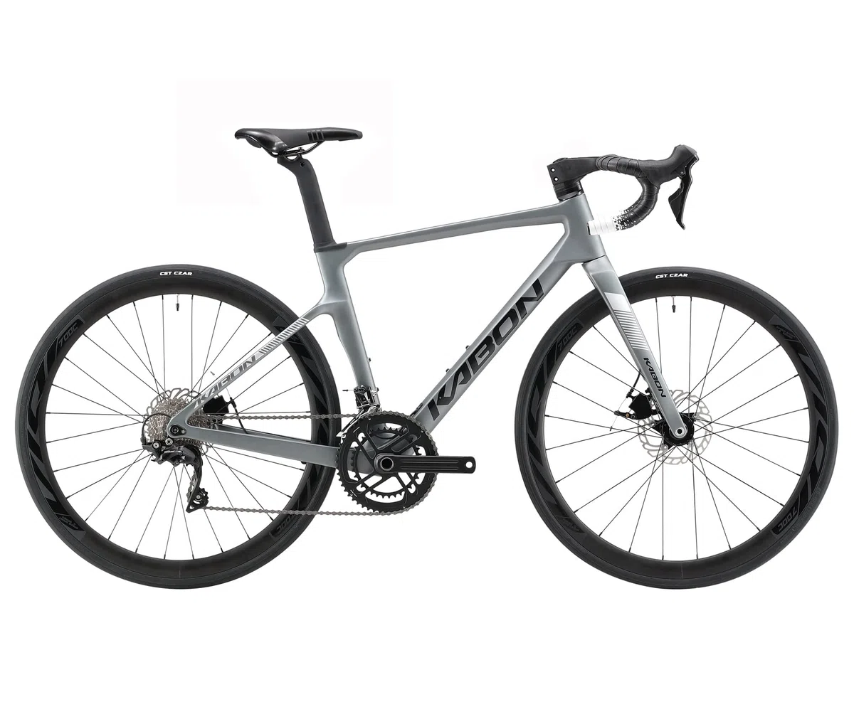 KABON Bicicleta de Carretera de Carbono, 700C Bicicleta de Carreras de Carbono con Freno de Disco Shimano 105 de 22 velocidades para Hombres y Mujeres
