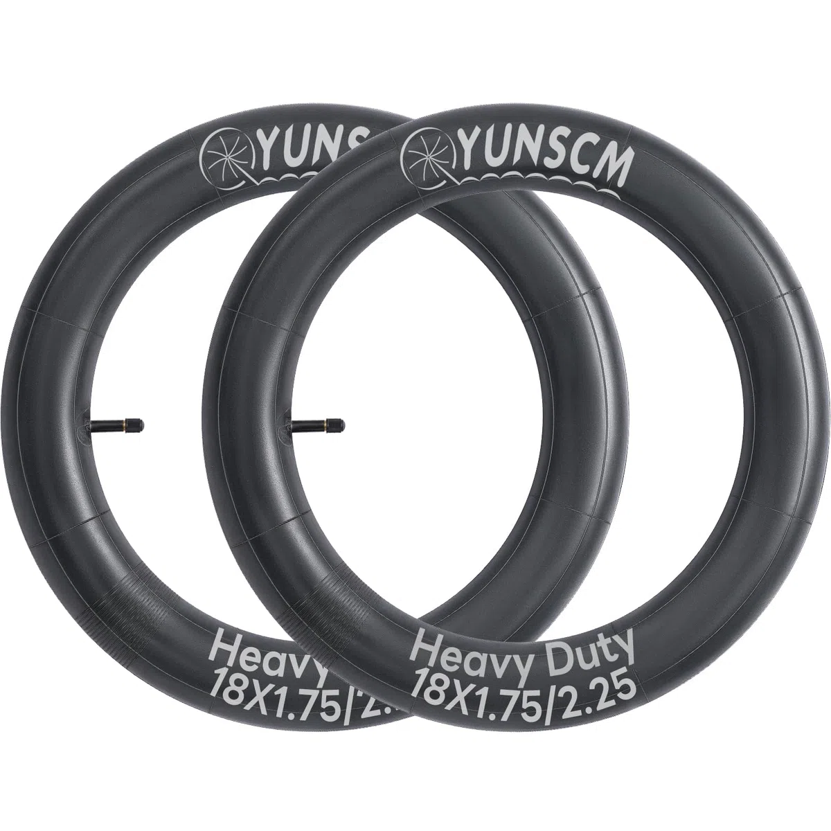 YunSCM 2Pcs 45/57-355 Engrosar 18 Pulgada cámaras de Aire 18x1.75/1.95/2.10/2.25 AV32mm Valve Compatible 18 Pulgadas Bicicleta cámaras de Aire 18x1.75 18x1.95 18x2.0 18x2.10 18x2.125 18x2.25
