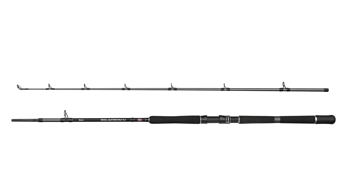 PENN Squadron IV Baitcasting Caña de Pescar | Caña de Pescar para Barco en Agua Salada | Lanzamiento en el mar | Blank de Carbono 24T | Guías Dura | Múltiples tamaños