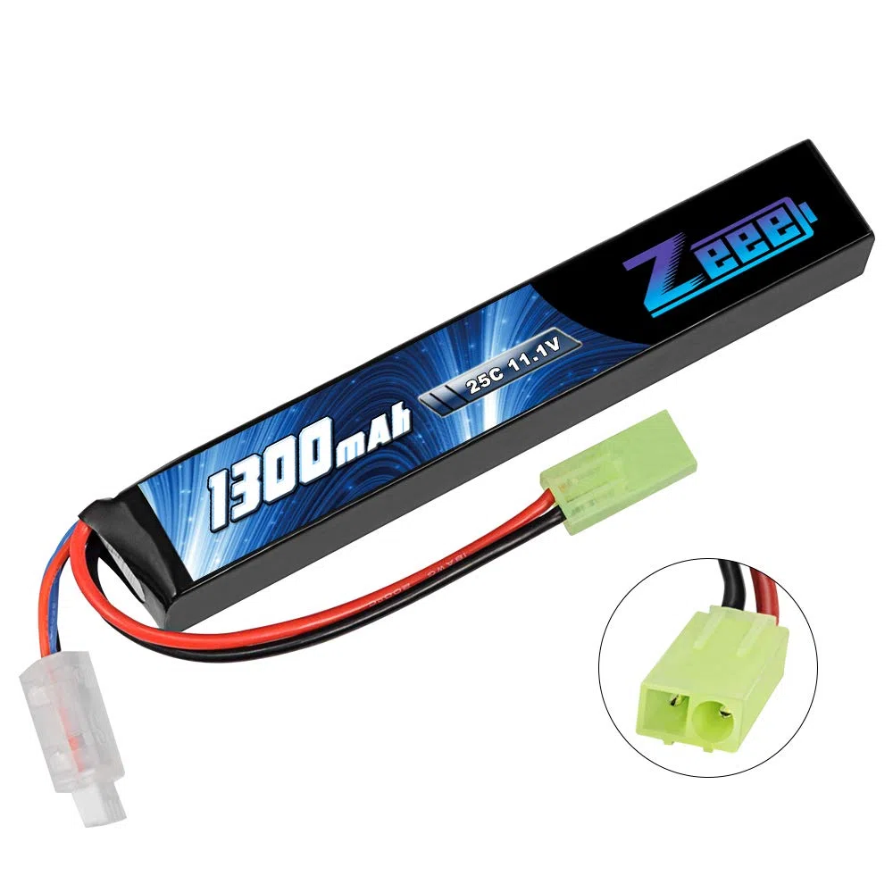Zeee 3S Lipo Batería 11.1V 25C 1300mAh RC Batería para Airsoft