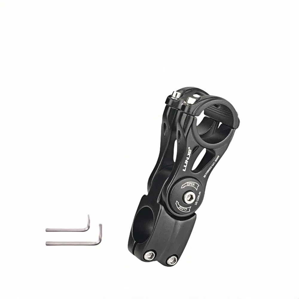 Vástago de Bicicleta de 31,8 mm Ajustable ± 80 Grados MTB, 90/110/130/145 mm, Elevador de Manillar para Bicicletas de montaña, Bicicletas de Carretera, MTB, BMX, Ciclismo