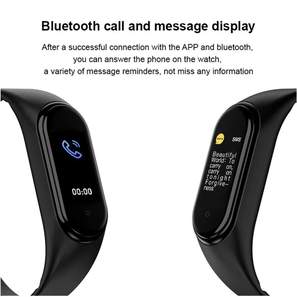 para M5 Smart Bracelet Watch para IP67 Fitness Tracker Watch Pulsera Inteligente a Prueba de Agua Bluetooth Smartband Reloj de Ritmo cardíaco Presión Arterial Relojes Inteligentes Monitor