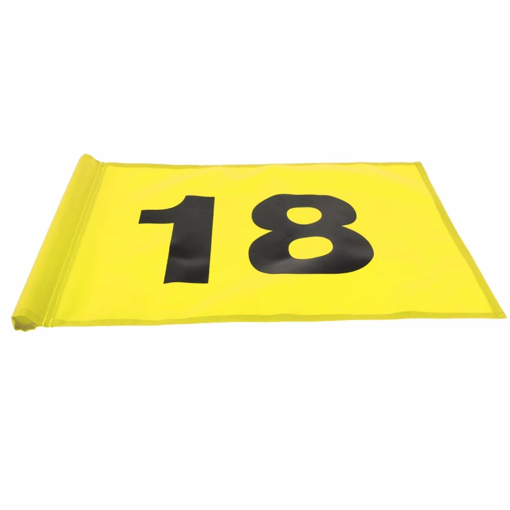 Milageto Bandera para Golf - Amarillo/Rojo / - /18