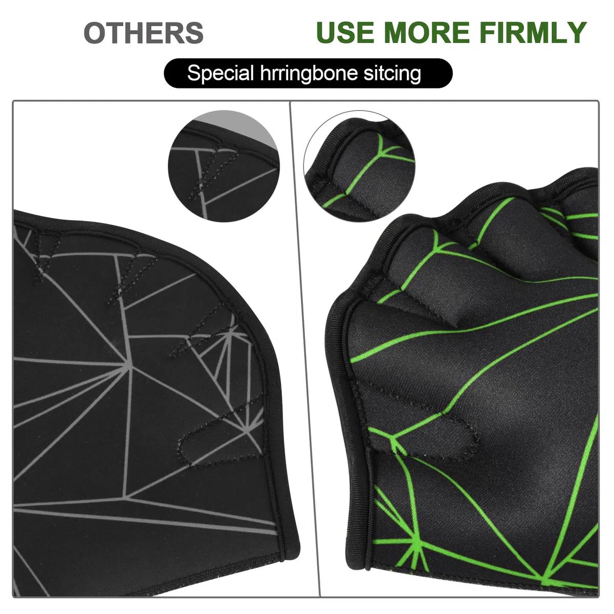 TAGVO Guantes Acuáticos, Guantes de Entrenamiento de Natación con Muñequera, Guantes Palmeados Piscina Guantes de Agua Natación Buceo Surf para Protección, Tamaños para Hombres Mujeres