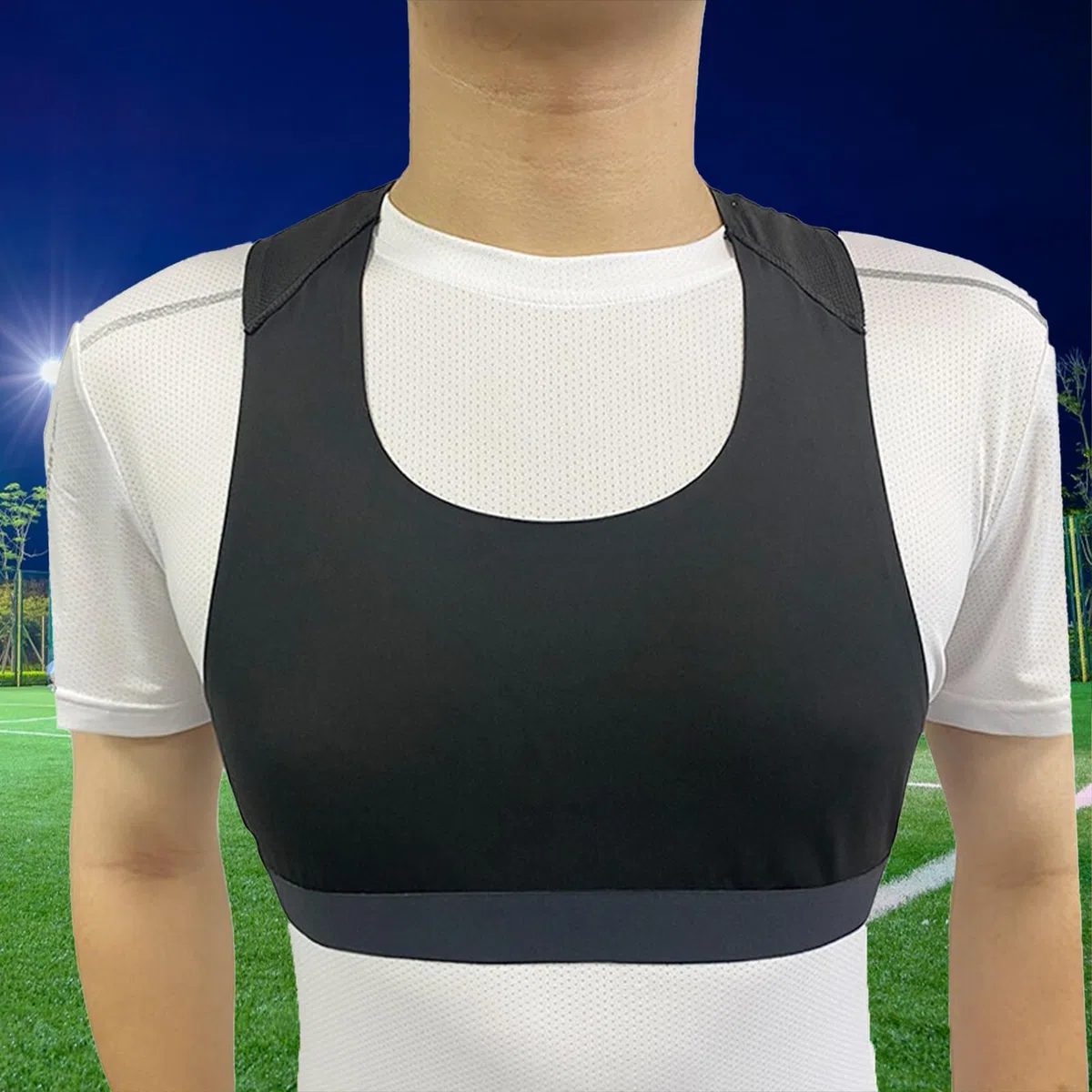 Genérico Chaleco GPS para Fútbol - Bolsillo Seguro para Sensor - Tecnología Ligera y Transpirable para Entrenamiento en Clubes y Canteras - Tela de Secado Rápido (Solo Chaleco)