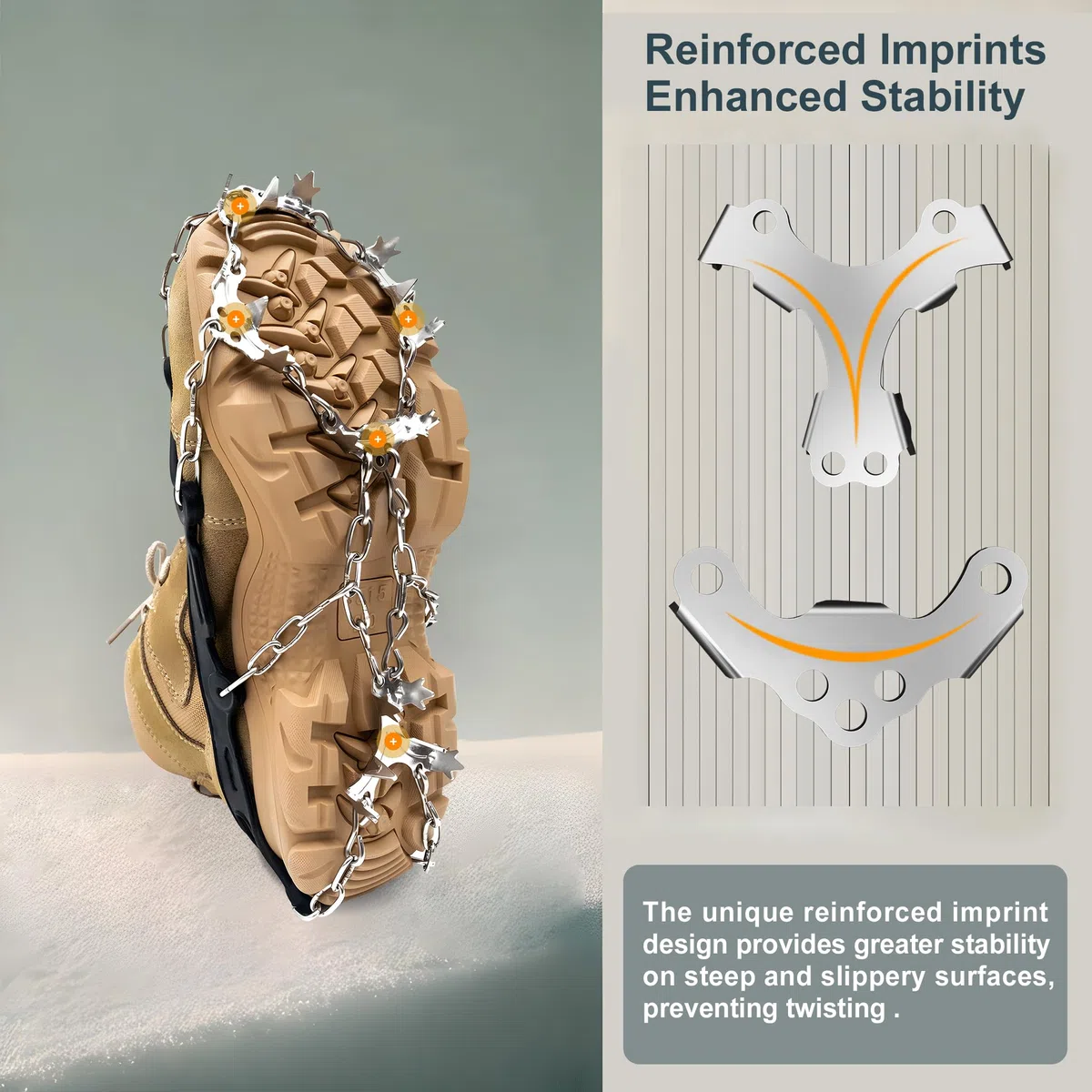 Crampones, Tacos de Hielo para Botas, Zapatos, Pinzas de Silicona de Acero Inoxidable, Pinchos para Zapatos, agarres de tracción para Hielo y Nieve