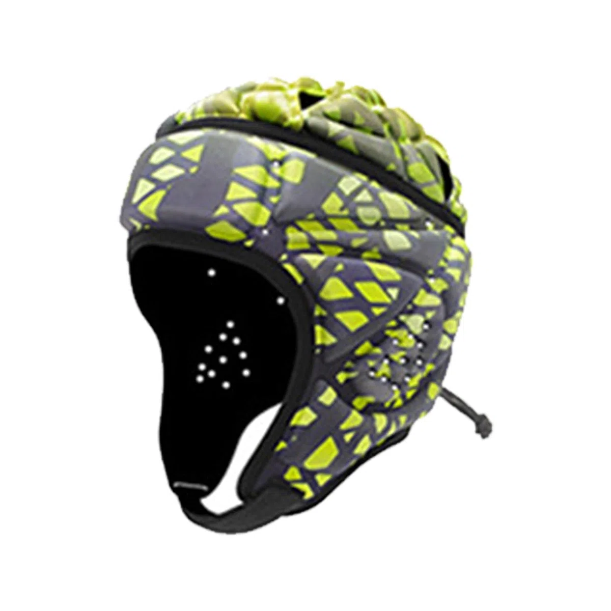 Casco de rugby suave, transpirable, protector de cabeza de fútbol para deportes al aire libre, jóvenes adultos, bandera de fútbol, patinaje sobre ruedas, ciclismo y más (C, talla: L)