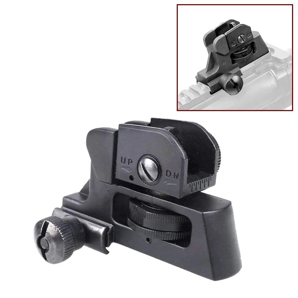 HWZ Accesorios Caza táctico Desmontable Compacto de Copia de Seguridad de Interés CQB Traseros con huelgo Completa de fit/Elevación