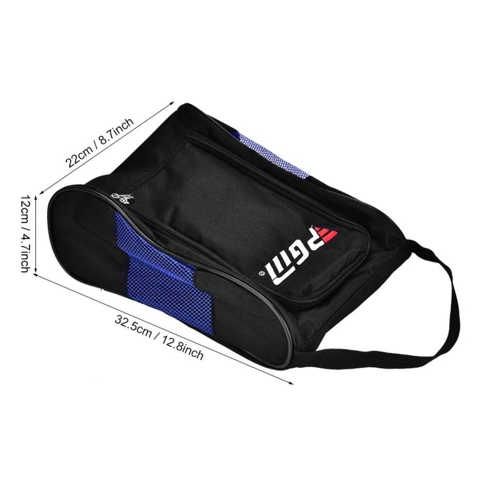 Bolsa de Zapatos de , Bolsa Transpirable con Doble Cremallera para Almacenamiento y Transporte de Calzado de (Negro)