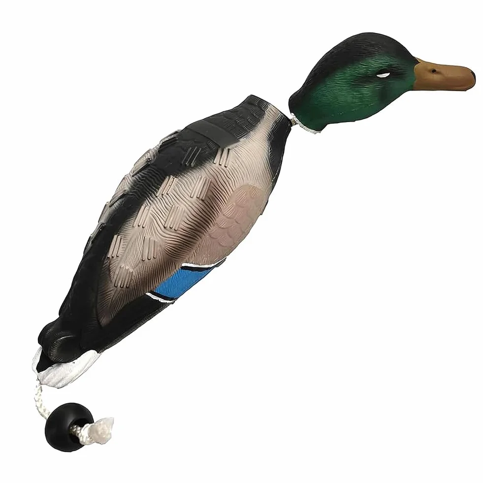 Parachoques de pato imita a un dummy de pato como juguete para el entrenamiento de cachorros o perros de caza adultos