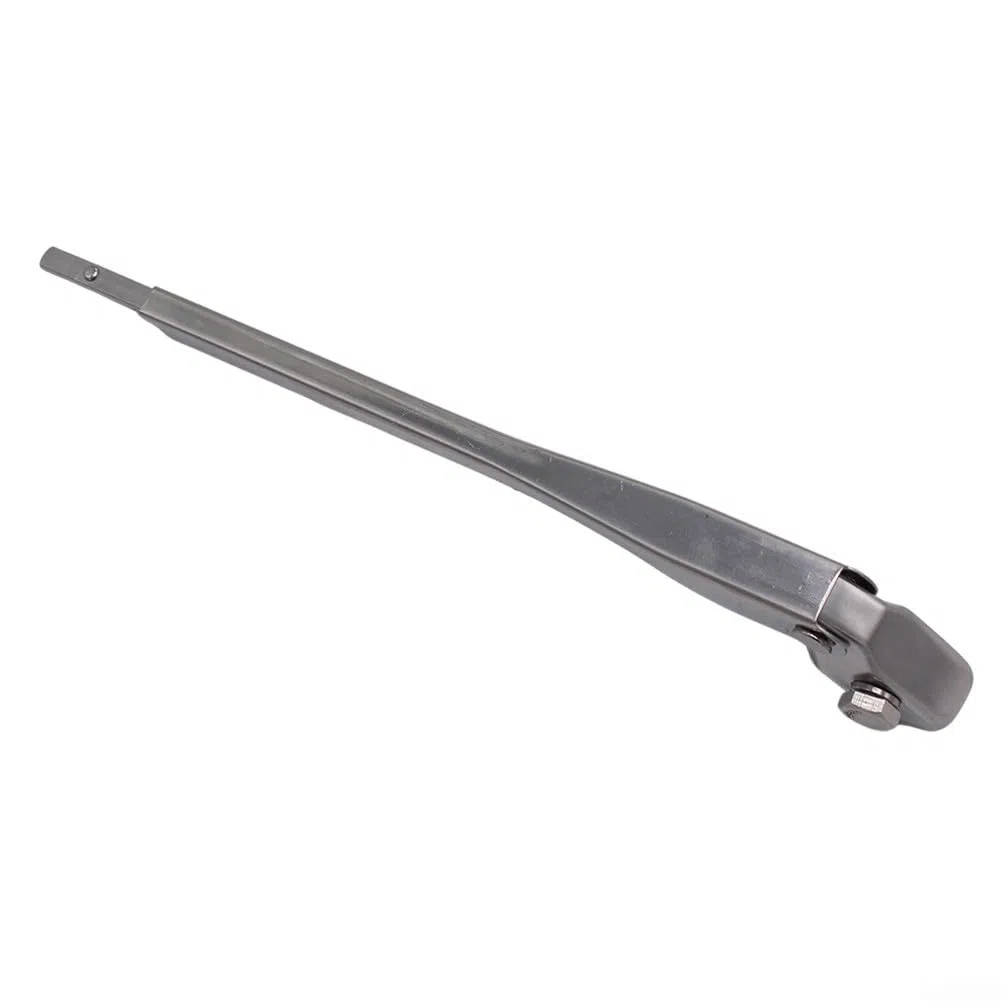 Gdfnmogo Juego de limpiaparabrisas de acero inoxidable de 11 pulgadas para barco de calle Hot Rod, kit de repuesto de limpiaparabrisas de acero inoxidable