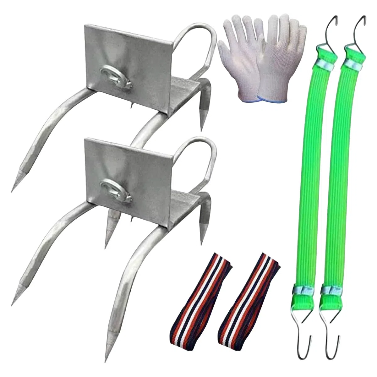 Pinchos para trepar árboles - Equipo de esporas de escalada de acero, juego de zapatos antideslizantes para trepar árboles para recoger frutas y observar la caza | Juego de escalada para la