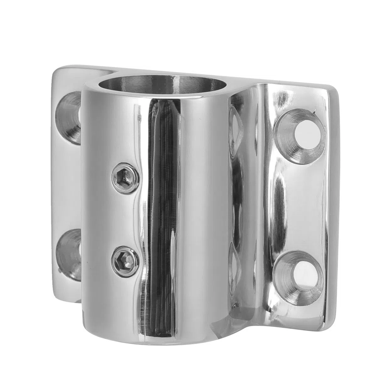 Barandilla de Yate Marino de Acero Inoxidable, Base Pulida Duradera para Barco, Orificio de 7/8 Pulgadas