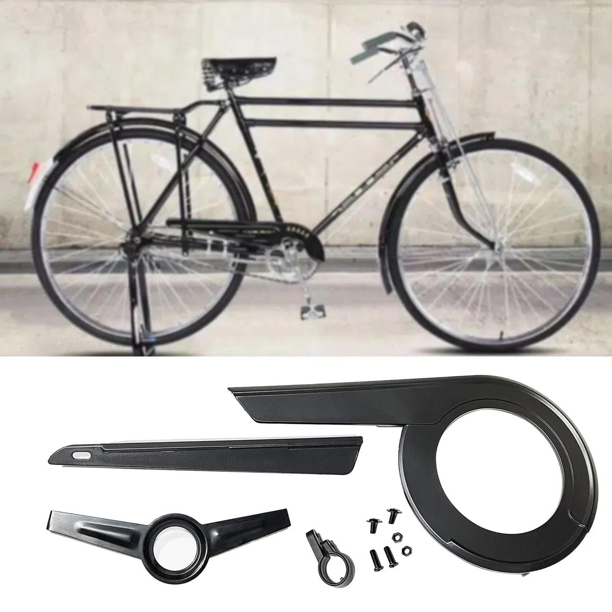 Perfeclan Funda Protectora de Cadena de Bicicleta, Juego de Bielas 40-42T, Protección Portátil para Ciclismo, Cubierta de Cadena Universal, Reemplazo de Carcasa