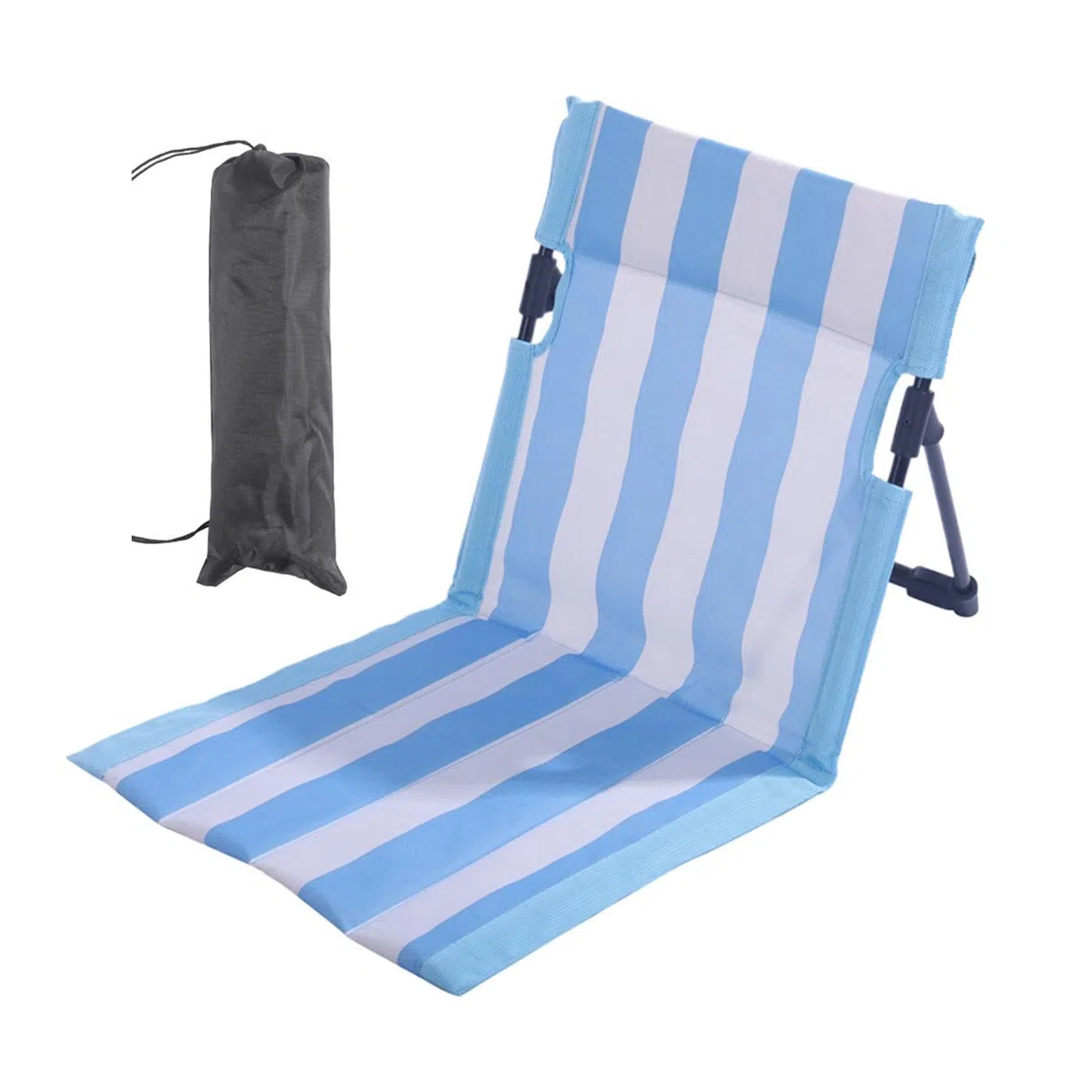 Genérico Silla De Playa Plegable, Tumbona Plegable y Relajante para Uso en Exteriores con Soporte Lumbar, Silla De Playa Portátil Y, para Camping, Patio Y Piscina, Césped Y Jardín, Picnic Y Deportes
