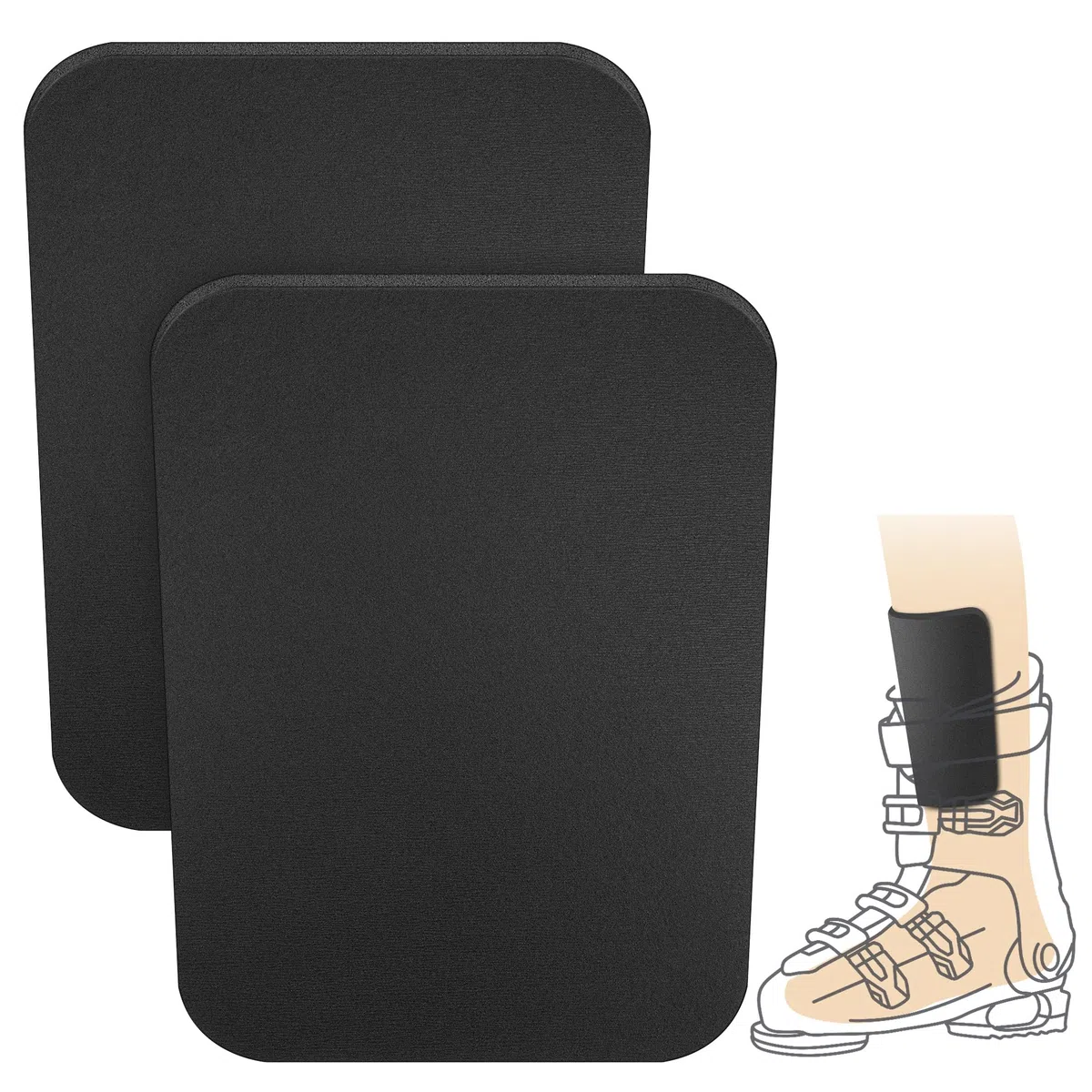 2 espinilleras Protectoras de Snowboard para esquí