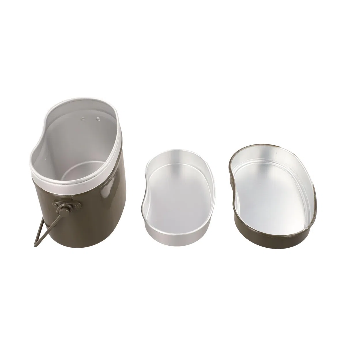 Juego de vajilla portátil para camping, cacerola de aluminio de grado alimenticio para marcas de volumen y diseño ergonómico para entusiastas del aire libre