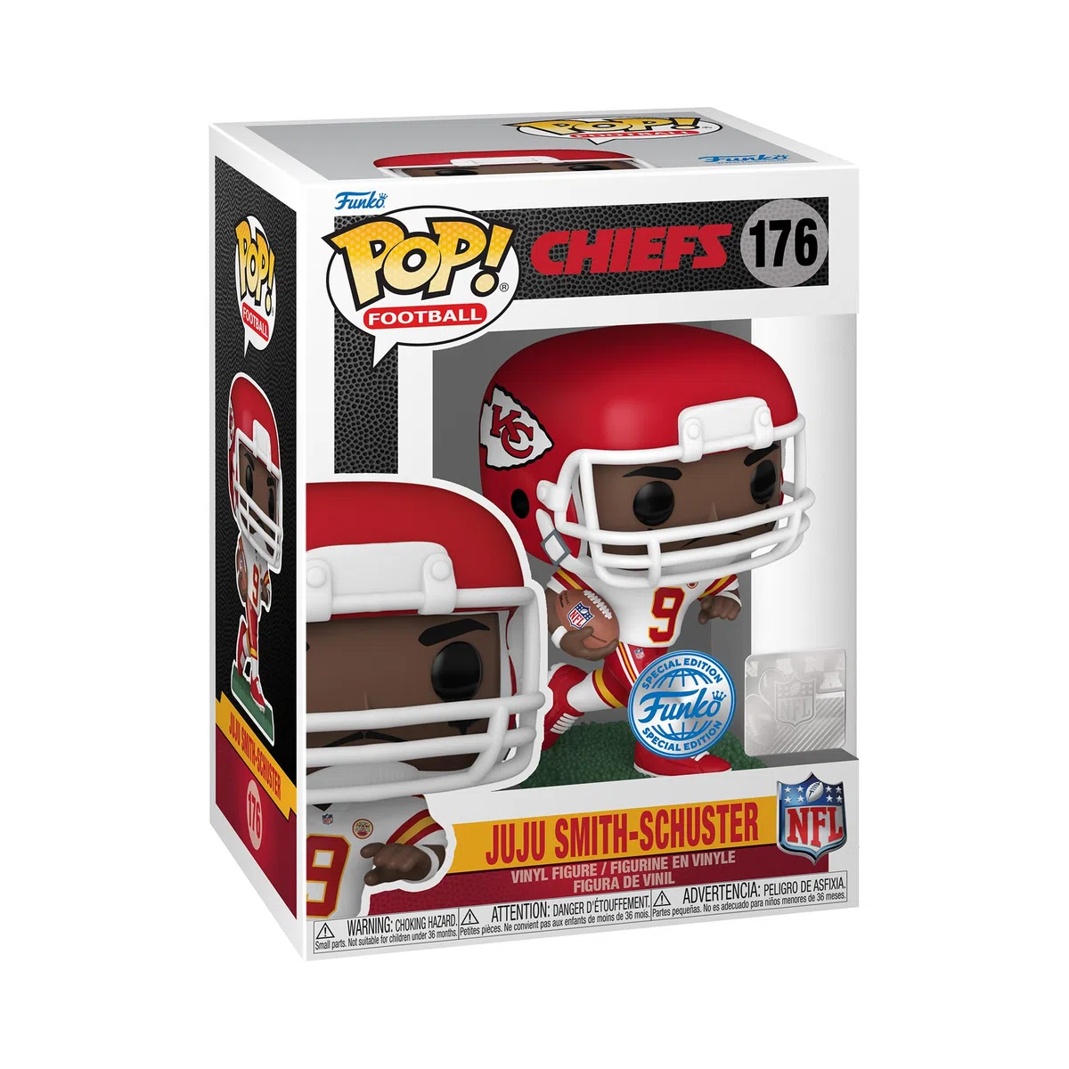 Funko POP! NFL: Steelers - Ju Ju Smith Schuster Ju Ju Smith Schuster - (Away) - Figuras Miniaturas Coleccionables Para Exhibición - Idea De Regalo - Mercancía Oficial - Juguetes Para Niños Y Adultos