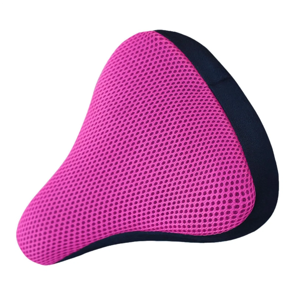 Cojín para Asiento De Bicicleta - De Sillín para Acolchada Suave Elástica, Tela De Malla Transpirable 3D 20x23cm, Forro Ergonómico Antideslizante para Bici De Ruta Plegable