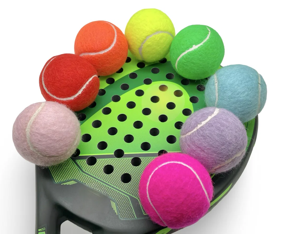 Price's 3 Pelotas de Pádel de Colores en un Tubo- Pelotas de pádel de Fieltro de Colores - Duraderas y de Larga duración - Fabricadas en el Reino Unido