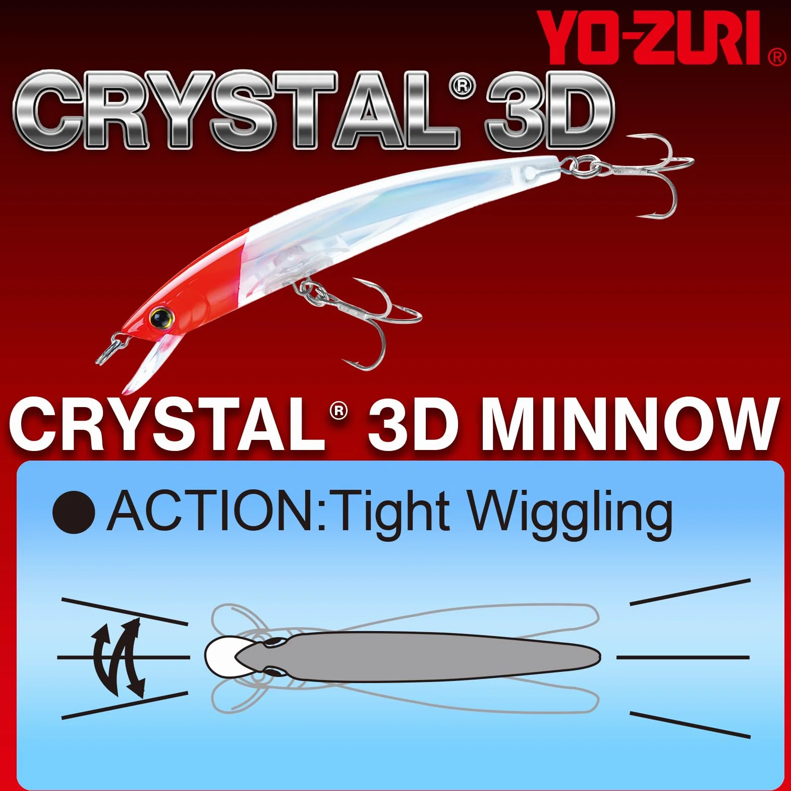 Yo-Zuri - Crystal 3D Minnow (S) 9 cm - Silver Black (C4) - CY3M9C4